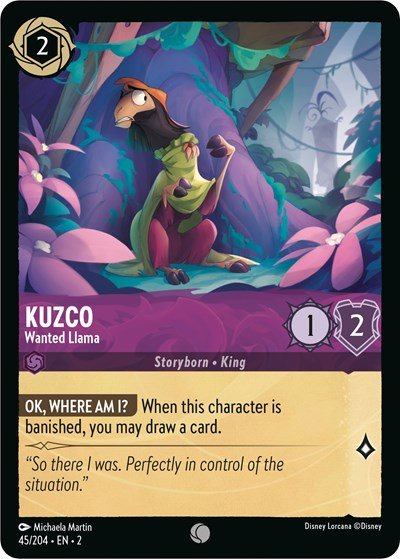 Kuzco - Wanted Llama (Rise of the Floodborn) Near Mint - Nick Nack's Full Frontal Attack