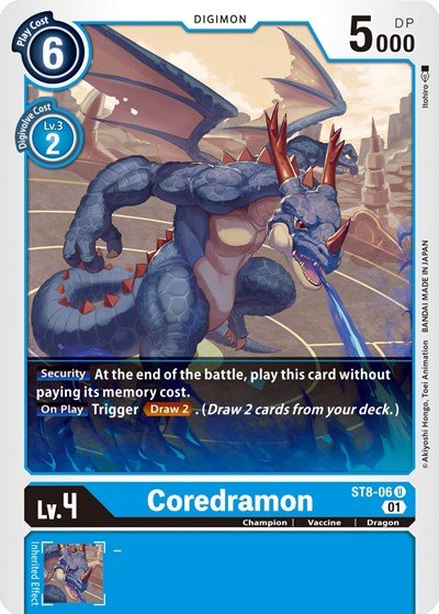 Coredramon (Starter Deck 08: Ulforce Veedramon) Near Mint - Nick Nack's Full Frontal Attack
