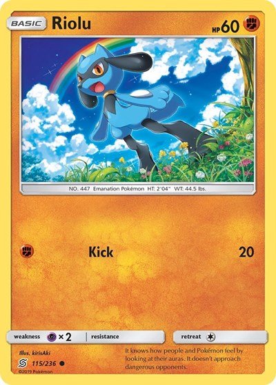Riolu (115) (SM - Unified Minds) Near Mint - Nick Nack's Full Frontal Attack