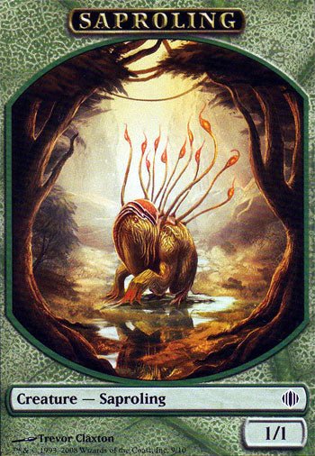 Saproling Token (Shards of Alara) Near Mint - Nick Nack's Full Frontal Attack