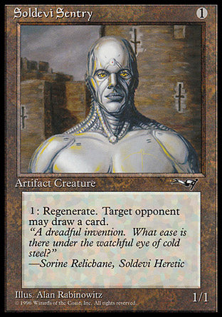 Soldevi Sentry (Head and shoulders) (Alliances) Light Play - Nick Nack's Full Frontal Attack