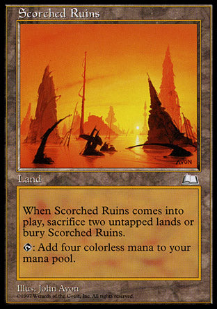Scorched Ruins (Weatherlight) Medium Play