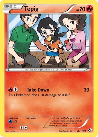 Tepig (Legendary Treasures) Near Mint - Nick Nack's Full Frontal Attack