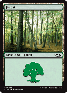 Forest 2 (Duel Decks Anthology: Elves vs Goblins) Near Mint - Nick Nack's Full Frontal Attack