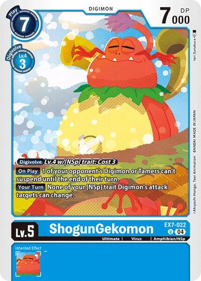ShogunGekomon (Digimon LIBERATOR) Near Mint - Nick Nack's Full Frontal Attack