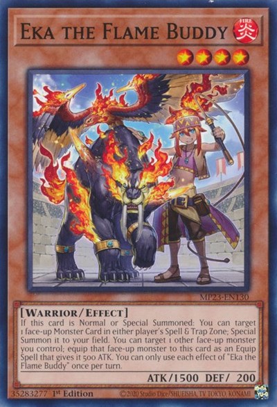 Eka the Flame Buddy (25th Anniversary Tin: Dueling Heroes Mega Pack) Light Play 1st Edition