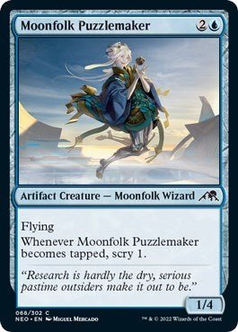 Moonfolk Puzzlemaker (Kamigawa: Neon Dynasty) Near Mint - Nick Nack's Full Frontal Attack