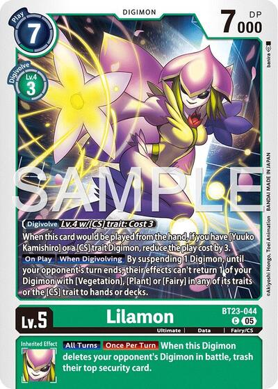 Lilamon (Hackers' Slumber) Near Mint - Nick Nack's Full Frontal Attack