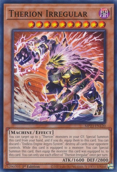 Therion Irregular (25th Anniversary Tin: Dueling Heroes Mega Pack) Light Play 1st Edition
