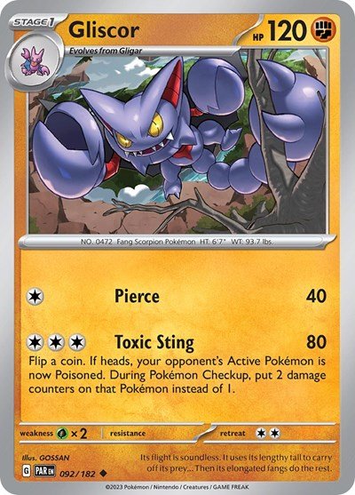 Gliscor (Scarlet and Violet: Paradox Rift) Near Mint - Nick Nack's Full Frontal Attack