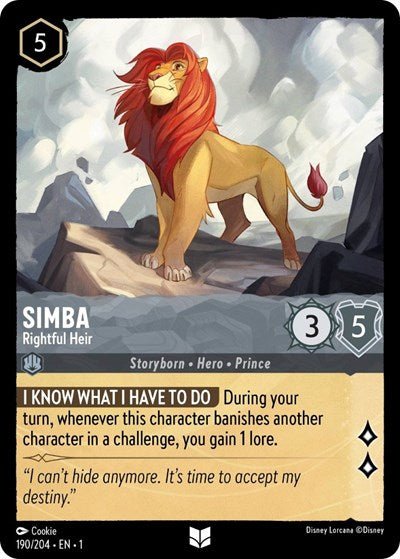 Simba - Rightful Heir (The First Chapter) Near Mint - Nick Nack's Full Frontal Attack