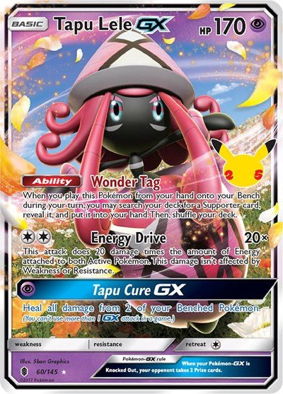 Tapu Lele GX (Celebrations: Classic Collection) Near Mint Holofoil - Nick Nack's Full Frontal Attack