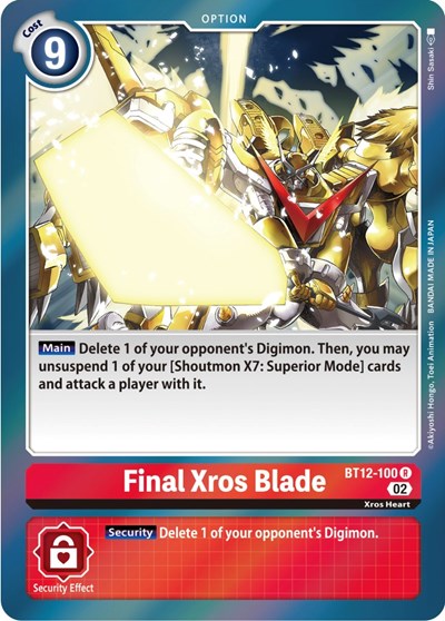 Final Xros Blade (Across Time) Near Mint Foil
