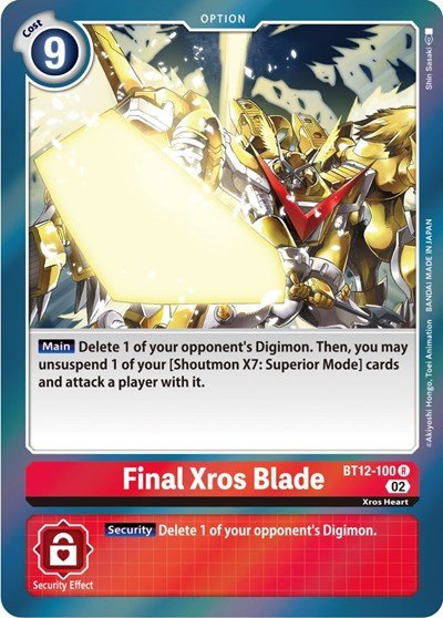 Final Xros Blade (Across Time) Near Mint Foil - Nick Nack's Full Frontal Attack