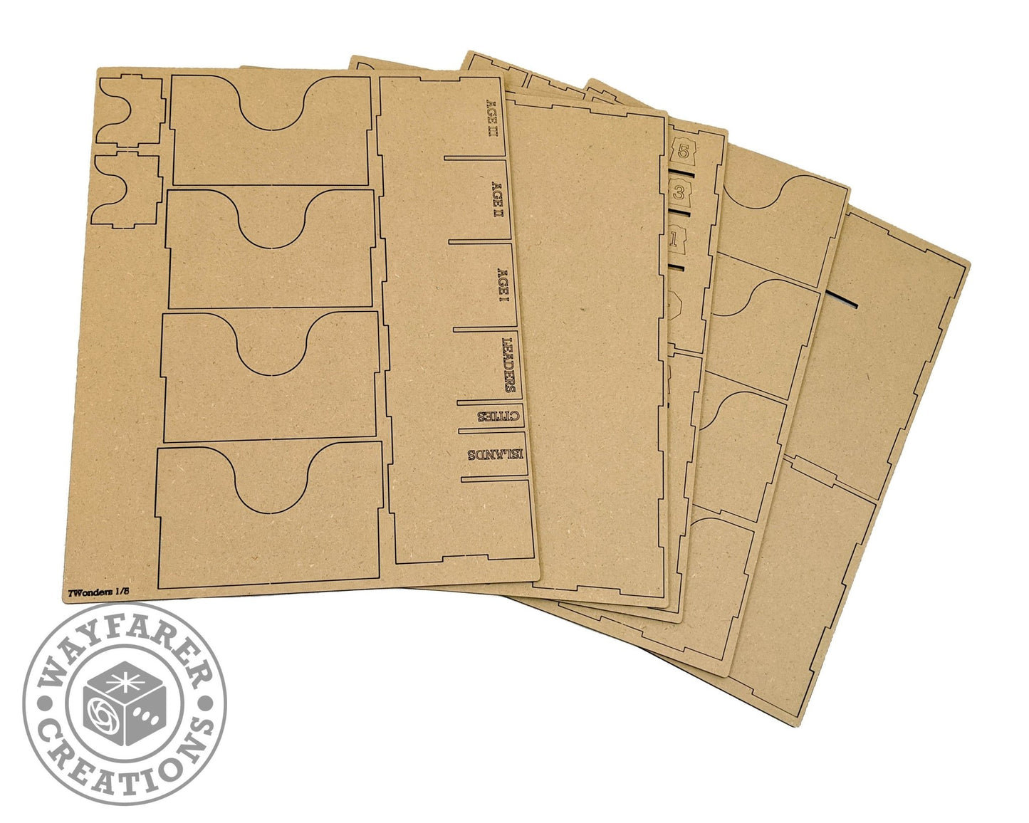 7 Wonders Board Game Organizer Insert - Nick Nack's Full Frontal Attack
