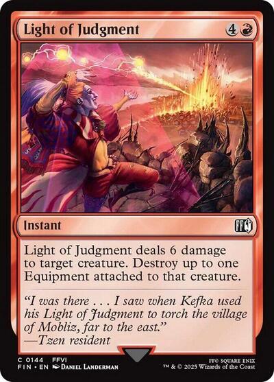 Light of Judgment (Universes Beyond: FINAL FANTASY) Near Mint Foil - Nick Nack's Full Frontal Attack