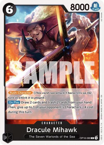 Dracule Mihawk (The Time of Battle) Near Mint - Nick Nack's Full Frontal Attack