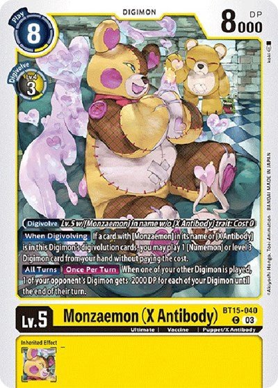 Monzaemon (X Antibody) (Exceed Apocalypse) Near Mint - Nick Nack's Full Frontal Attack