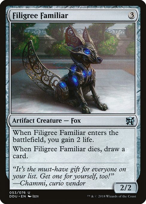 Filigree Familiar (Duel Decks: Elves vs Inventors) Near Mint - Nick Nack's Full Frontal Attack