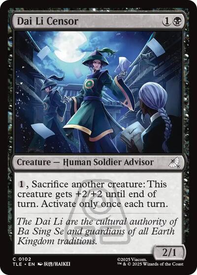 Dai Li Censor (Avatar: The Last Airbender: Eternal-Legal) Near Mint Foil