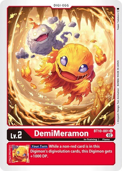 DemiMeramon (Xros Encounter) Near Mint - Nick Nack's Full Frontal Attack