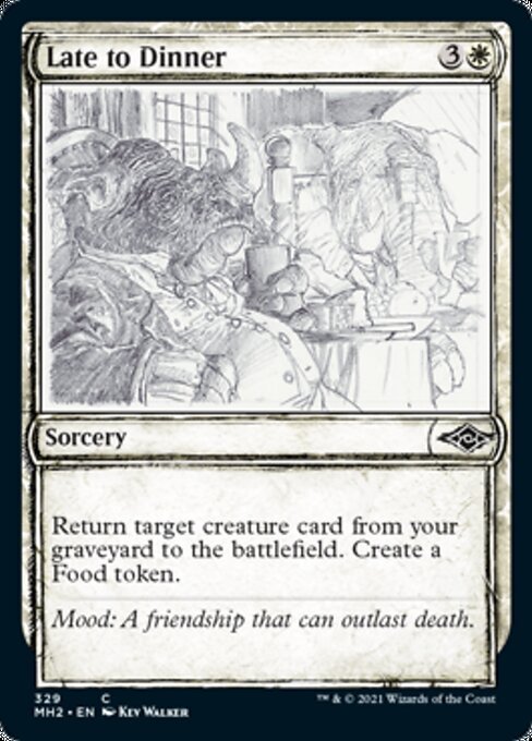 Late to Dinner (Showcase) (Modern Horizons 2) Near Mint - Nick Nack's Full Frontal Attack