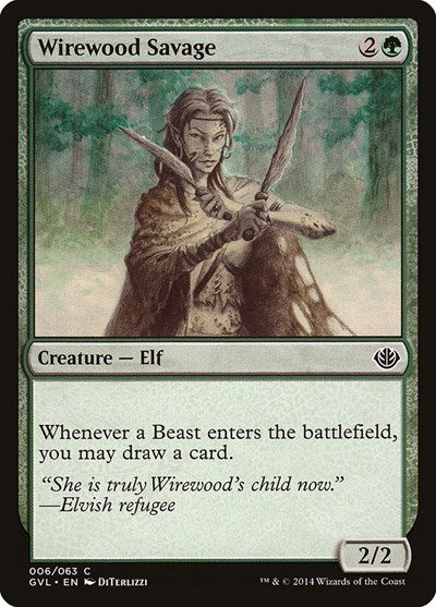 Wirewood Savage (Duel Decks: Anthology) Near Mint