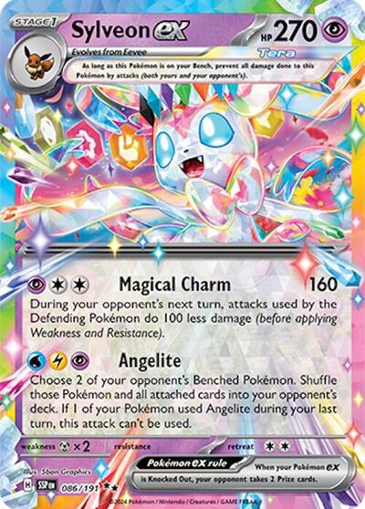 Sylveon ex (SV08: Surging Sparks) Near Mint Holofoil - Nick Nack's Full Frontal Attack