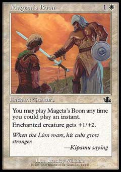 Mageta's Boon (Prophecy) Light Play Foil