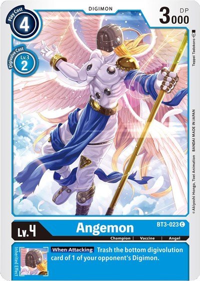 Angemon BT3 - 023 (Release Special Booster) Near Mint - Nick Nack's Full Frontal Attack