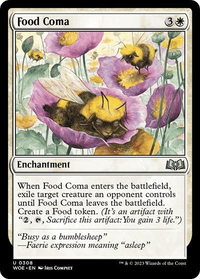 Food Coma (Wilds of Eldraine) Near Mint - Nick Nack's Full Frontal Attack