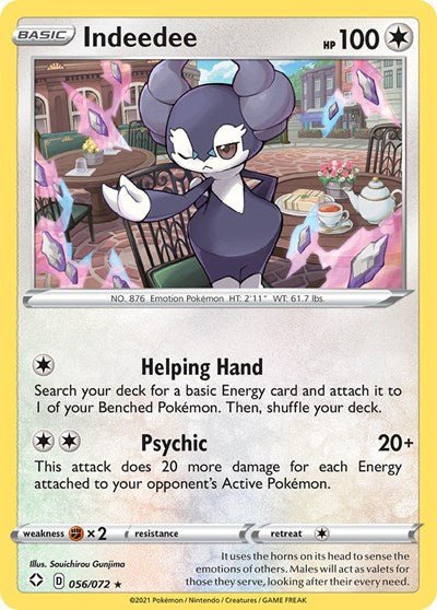 Indeedee (Shining Fates) Near Mint Holofoil - Nick Nack's Full Frontal Attack