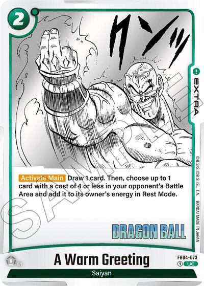 A Warm Greeting (Manga Booster 01) Near Mint - Nick Nack's Full Frontal Attack