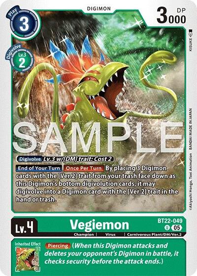 Vegiemon (Cyber Eden) Near Mint - Nick Nack's Full Frontal Attack
