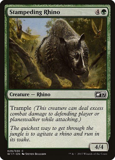 Stampeding Rhino (Welcome Deck 2017) Near Mint - Nick Nack's Full Frontal Attack