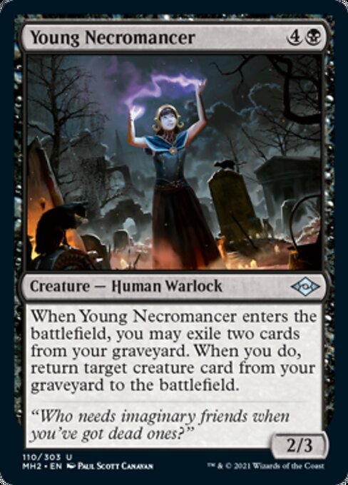 Young Necromancer (Modern Horizons 2) Near Mint - Nick Nack's Full Frontal Attack