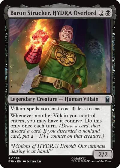 Baron Strucker, HYDRA Overlord (Marvel Super Heroes) Near Mint - Nick Nack's Full Frontal Attack
