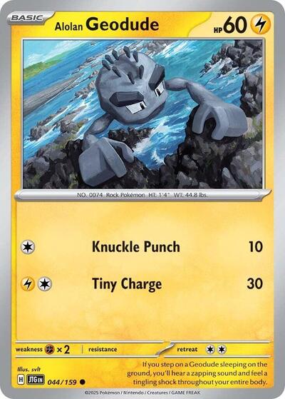 Alolan Geodude (SV09: Journey Together) Near Mint - Nick Nack's Full Frontal Attack