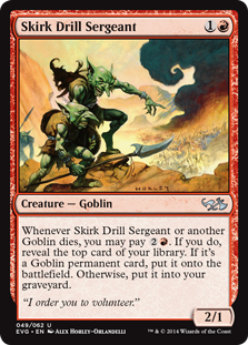 Skirk Drill Sergeant (Duel Decks Anthology: Elves vs Goblins) Near Mint