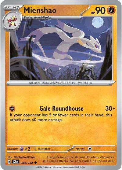Mienshao (SV07: Stellar Crown) Near Mint Reverse Holofoil
