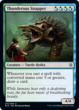 Thunderous Snapper (Throne of Eldraine) Near Mint Foil