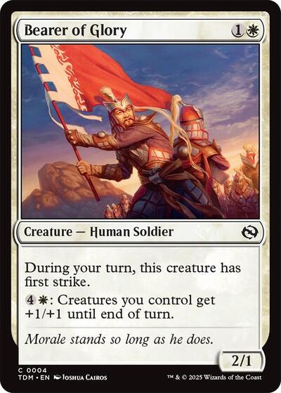 Bearer of Glory (Tarkir: Dragonstorm) Near Mint - Nick Nack's Full Frontal Attack