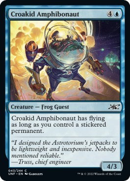 Croakid Amphibonaut (Unfinity) Near Mint - Nick Nack's Full Frontal Attack