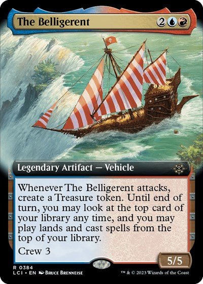 The Belligerent (Extended Art) (The Lost Caverns of Ixalan) Near Mint - Nick Nack's Full Frontal Attack