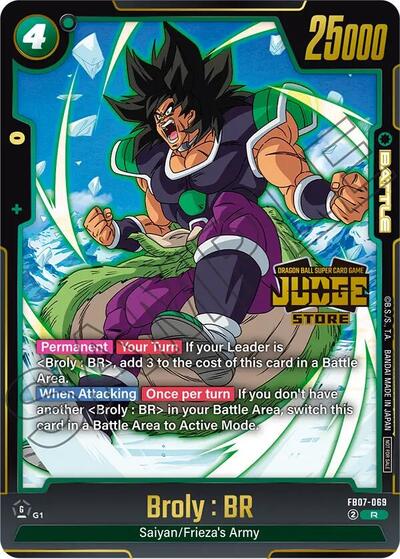 Broly : BR (Judge Pack (Store Judge) 05) (Tournament and Championship Promos) Near Mint Holofoil - Nick Nack's Full Frontal Attack