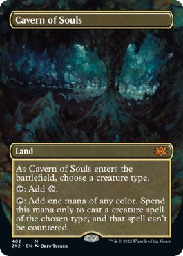 Cavern of Souls (Borderless) (Double Masters 2022) Near Mint