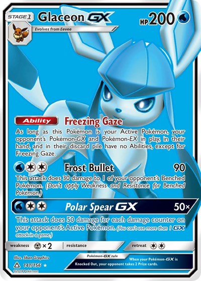 Glaceon GX (Full Art) (SM - Ultra Prism) Near Mint Holofoil