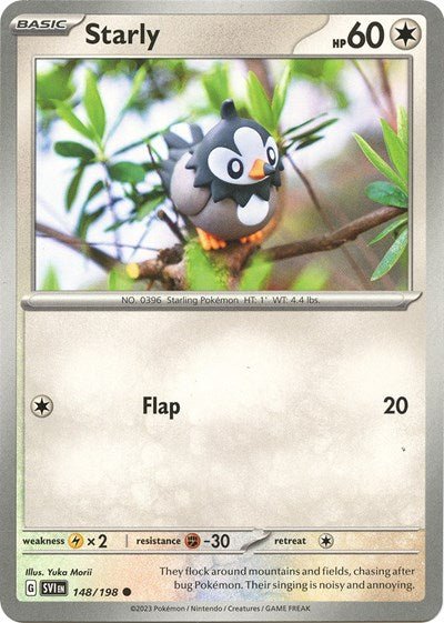 Starly - 148 (Scarlet and Violet: Base Set) Near Mint - Nick Nack's Full Frontal Attack