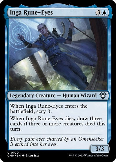 Inga Rune-Eyes (Commander Masters) Near Mint