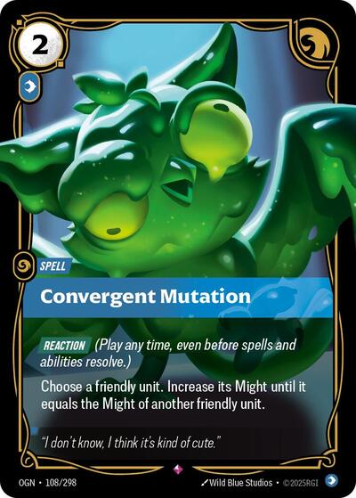 Convergent Mutation (Origins) Near Mint Foil - Nick Nack's Full Frontal Attack